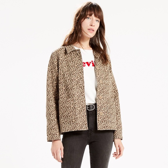 levi's leopard jacket